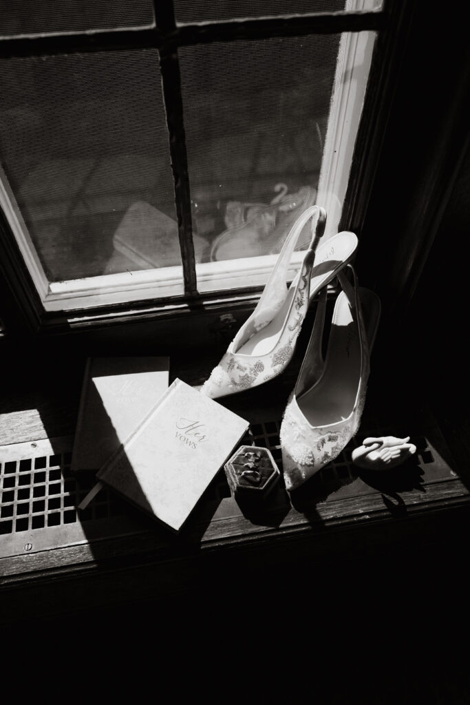 Wedding day details at Plummer House.